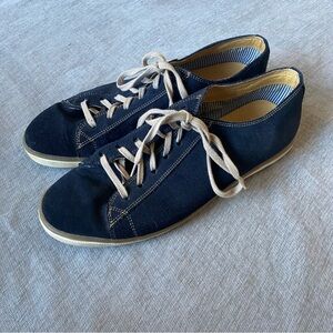 Alan Payne Mens Sz 10.5 Navy Suede Sneaker Lace Up